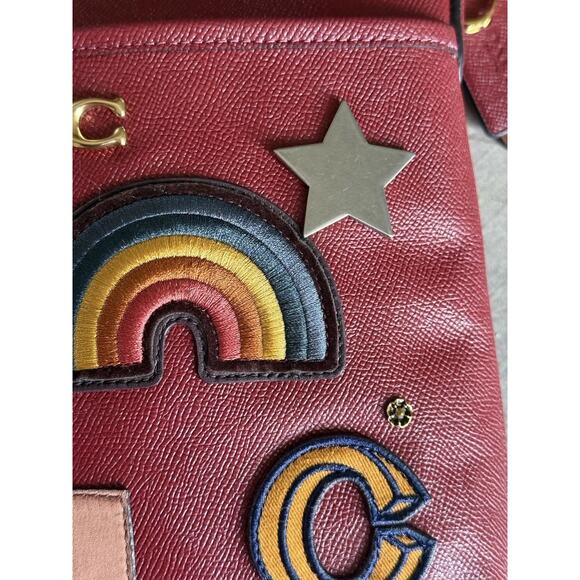 Coach Kitt Crossbody bag grained leather, CC526, Cherry - Picture 6 of 15